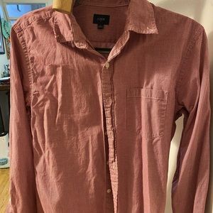 J CREW BUTTON DOWN SIZE SMALL PINK/SALMON